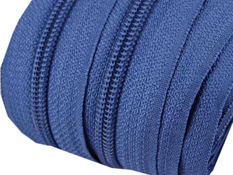 Nylon coil zipper 5mm by the meter